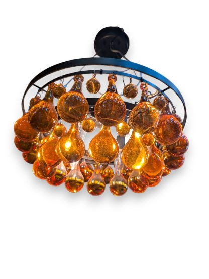 Amber Ochre Arctic Pear Hanging Light by JB Custom Concepts