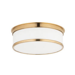 Hudson Valley Lighting Aged Brass Flush Mount Geneva