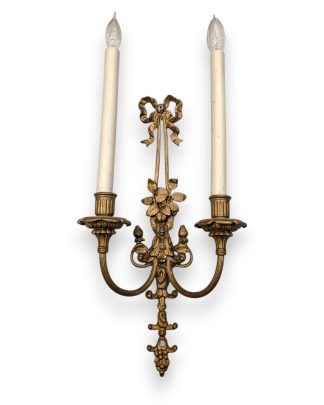 Louis XV Style Brass Wall Sconce