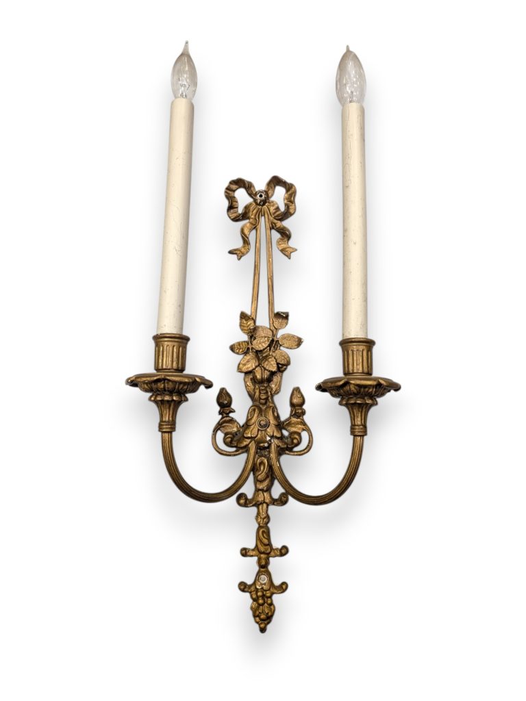 Louis XV Style Brass Wall Sconce