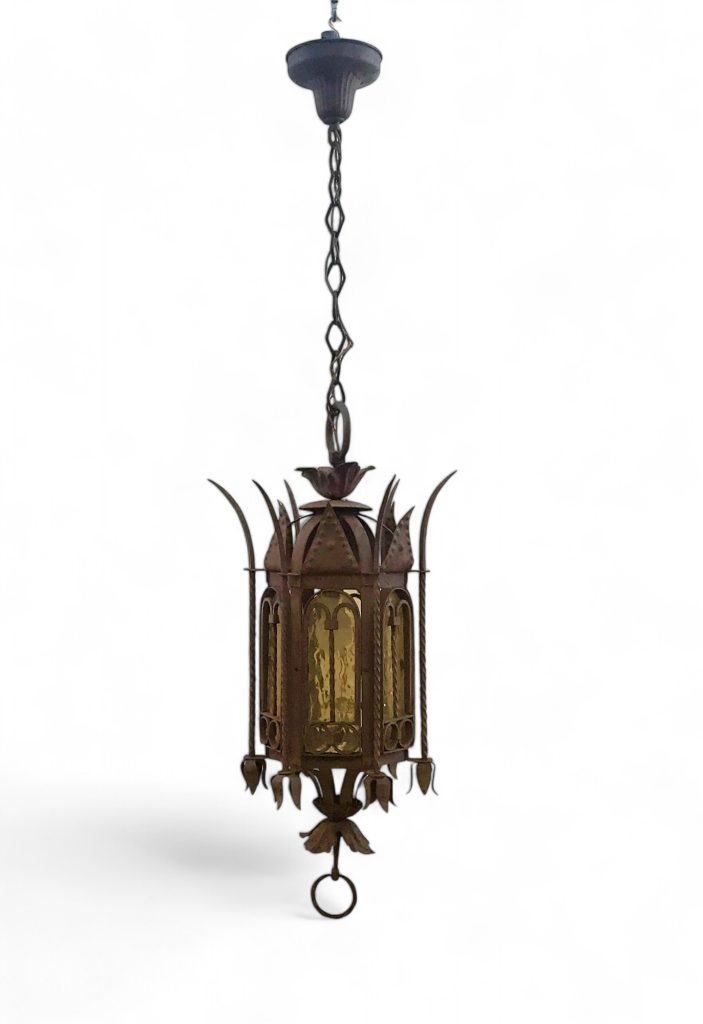 Wrought Iron Spanish Revival Pendant Light