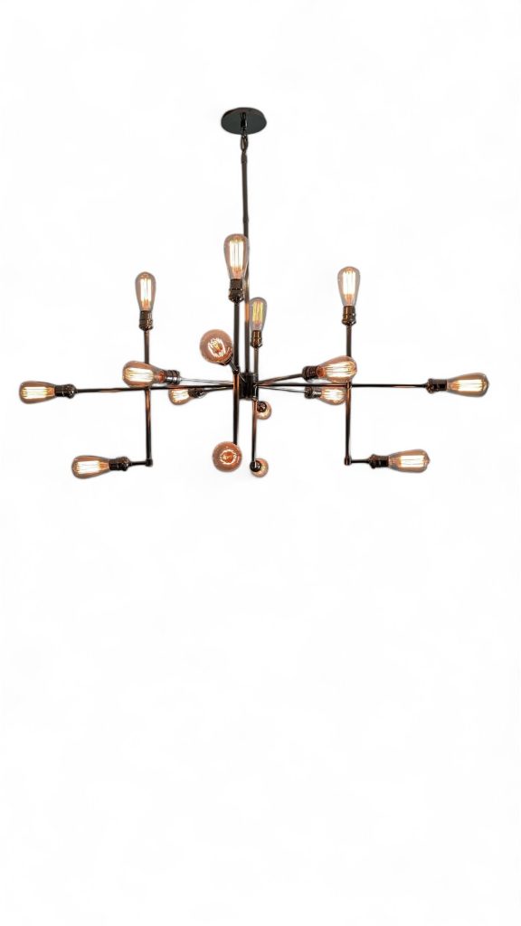 Linear Chandelier from Elegant Lighting's Ophelia Collection