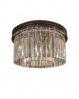 Single Tiered Elegant Lighting Sydney Collection Flush Mount Light