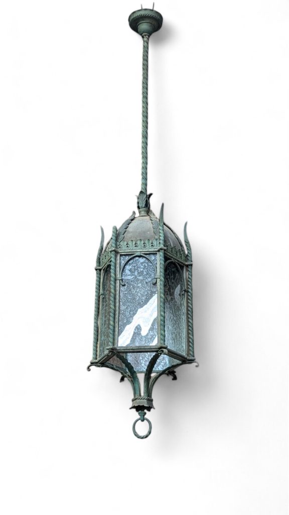 Bronze Verdigris Spanish Revival Exterior Lantern